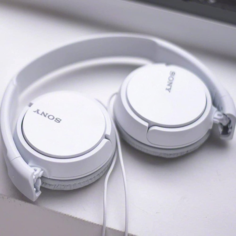 Sony ZX Series MDR-ZX110  Wired On-Ear Headphones, White